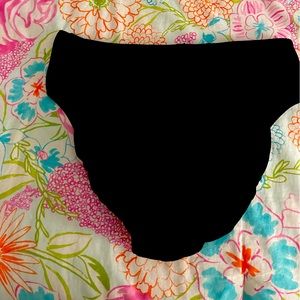 High waisted black bathing suit bottom